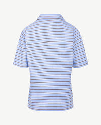Rabe - Polo - Blue met choco en wit