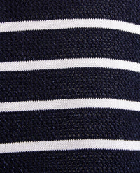 Rabe - Polo - Streep navy met wit en glansje