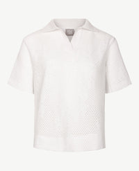 Rabe - Polo gebreid - Wit