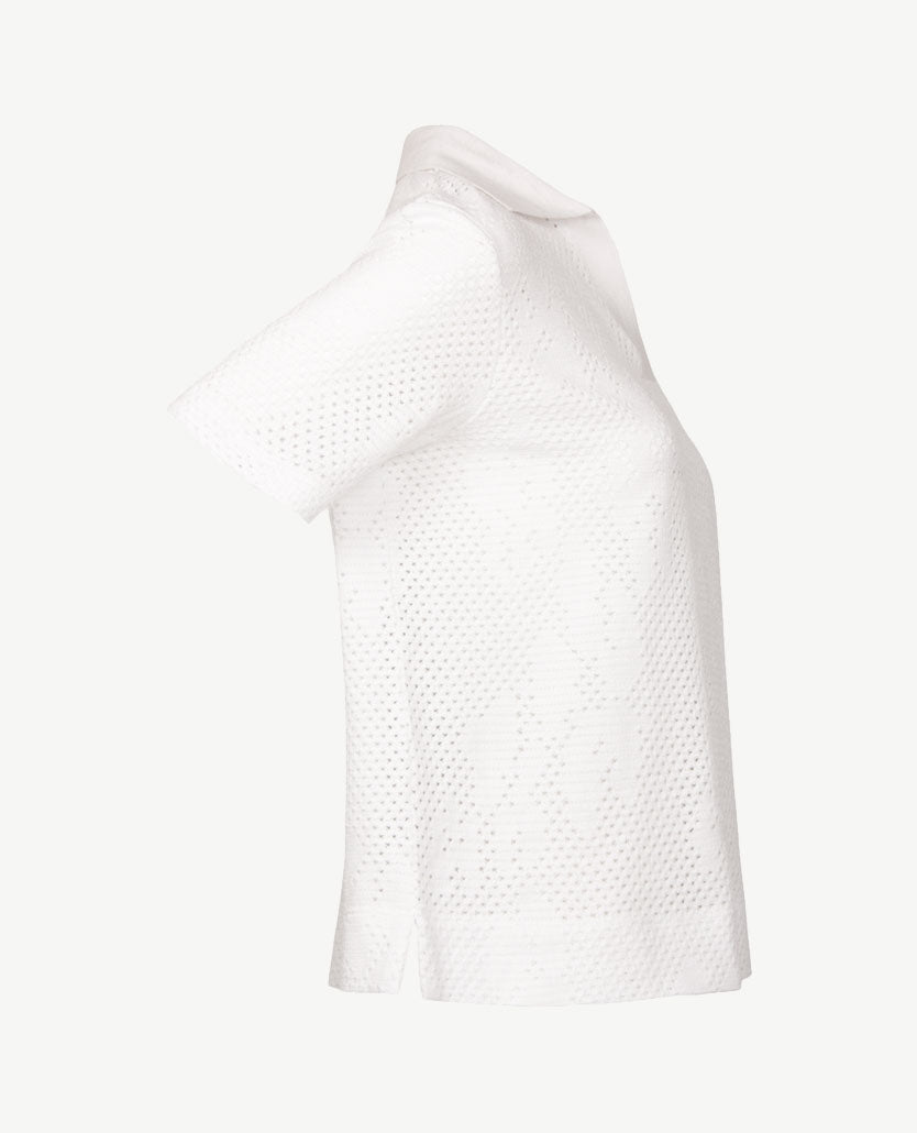 Rabe - Polo gebreid - Wit