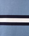 Rabe - Lichte pullover - Ronde hals - Ice blue met off-white en navy