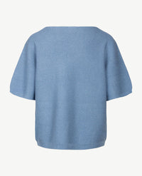 Rabe - Lichte pullover - Ronde hals - Blue met glans