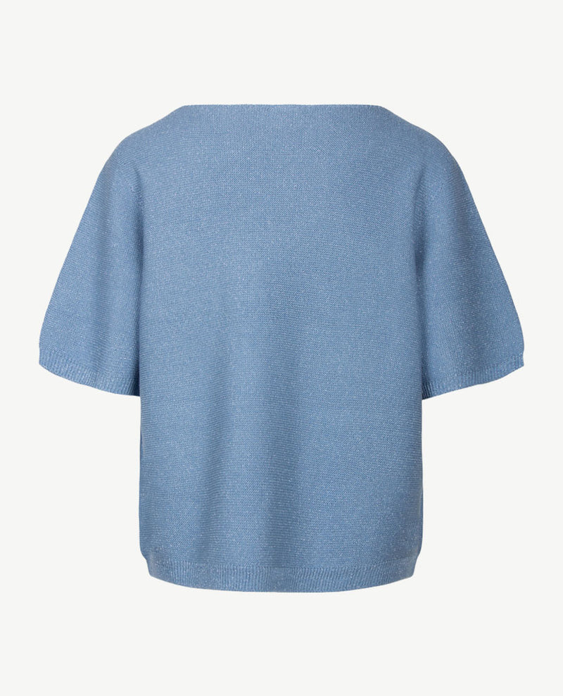 Rabe - Lichte pullover - Ronde hals - Blue met glans