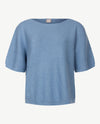 Rabe - Lichte pullover - Ronde hals - Blue met glans