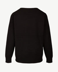 Rabe - Dunne pullover - Ronde hals - Zwart
