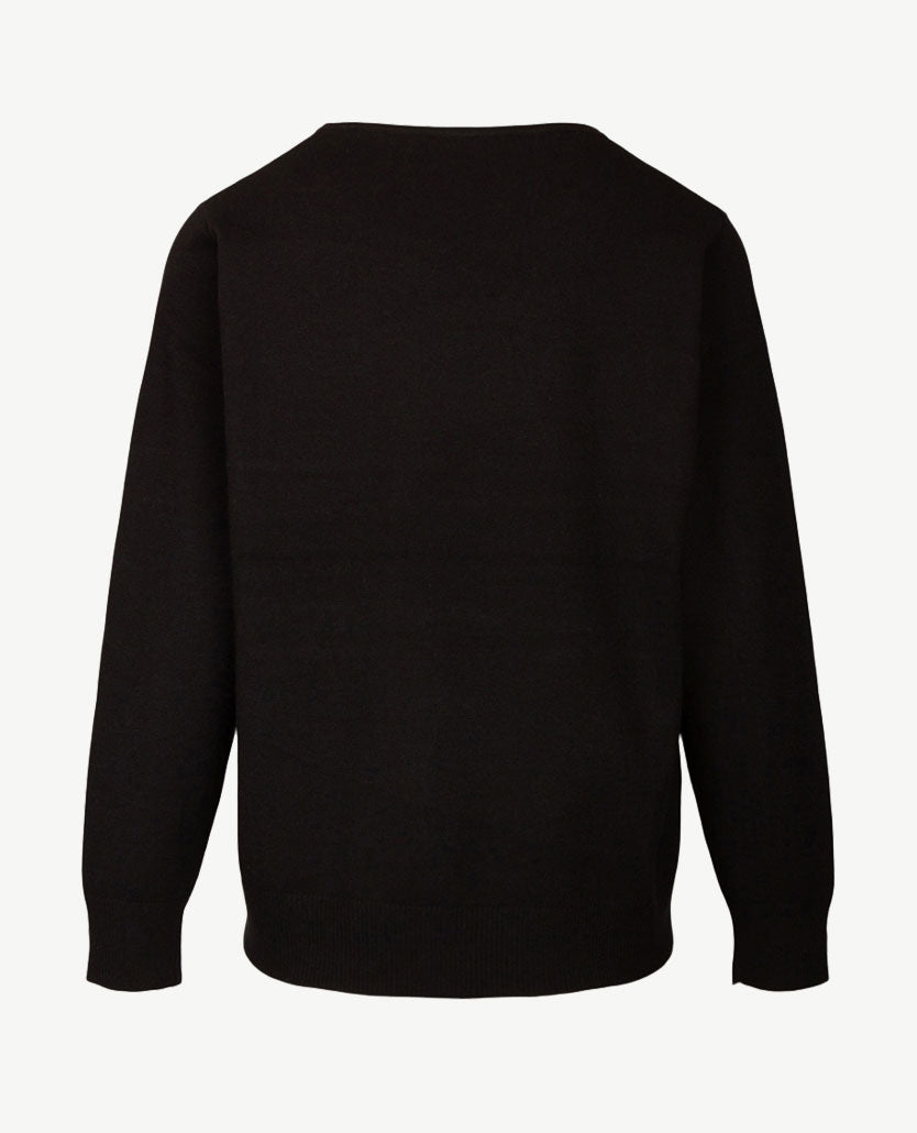 Rabe - Dunne pullover - Ronde hals - Zwart