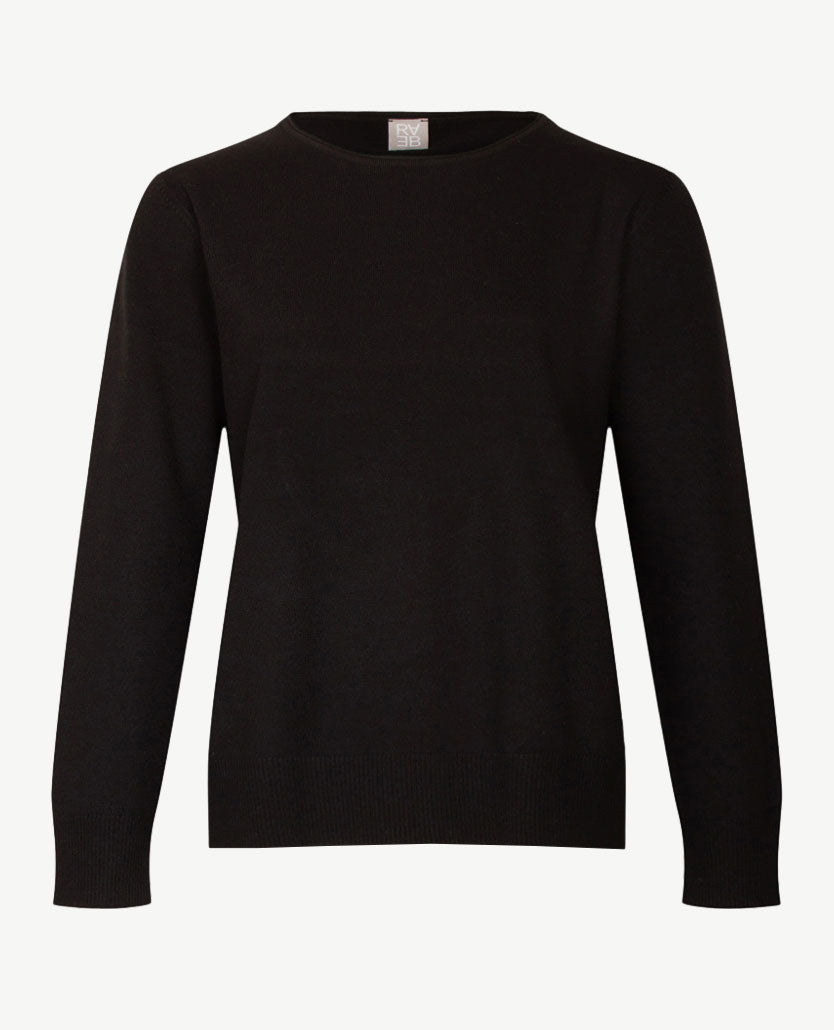 Rabe - Dunne pullover - Ronde hals - Zwart