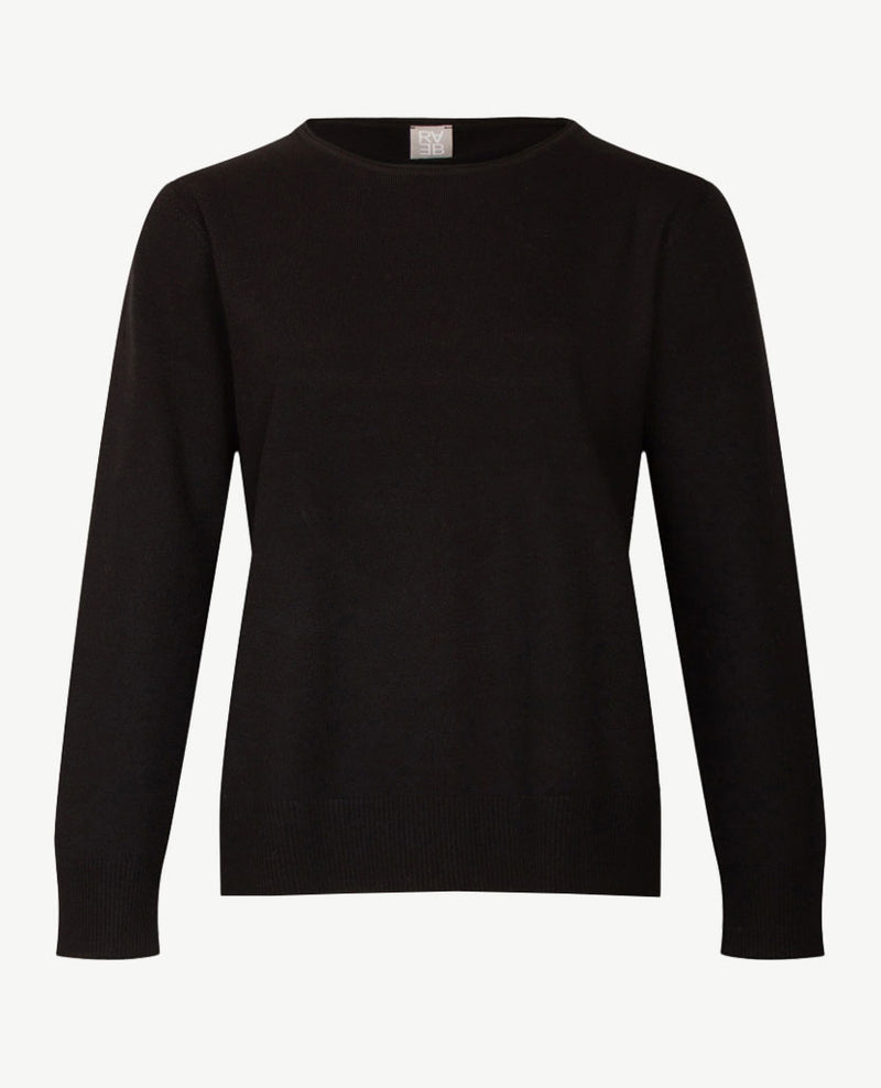 Rabe - Dunne pullover - Ronde hals - Zwart
