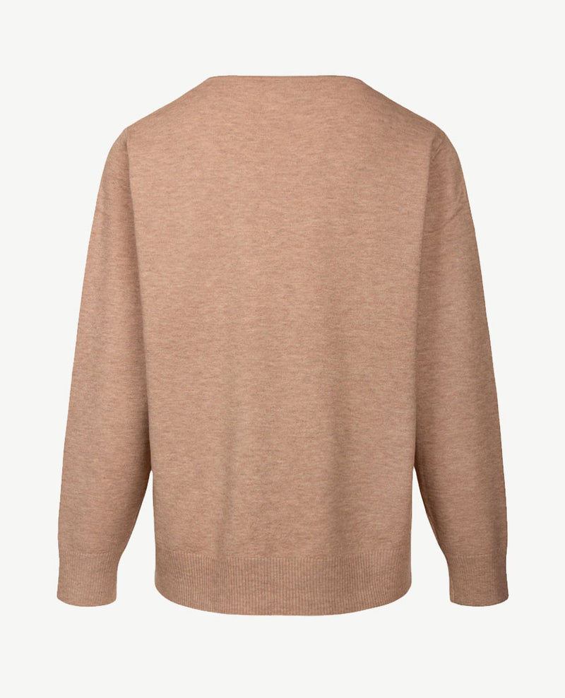 Rabe - Dunne pullover - Ronde hals - Beige