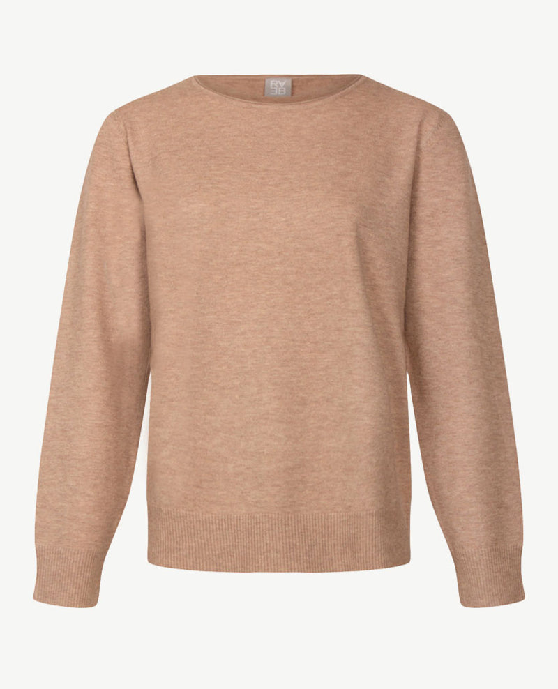 Rabe - Dunne pullover - Ronde hals - Beige