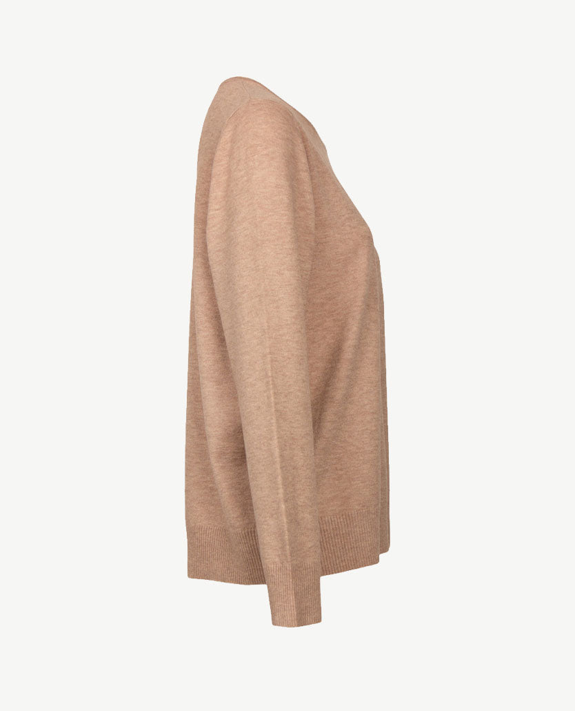 Rabe - Dunne pullover - Ronde hals - Beige