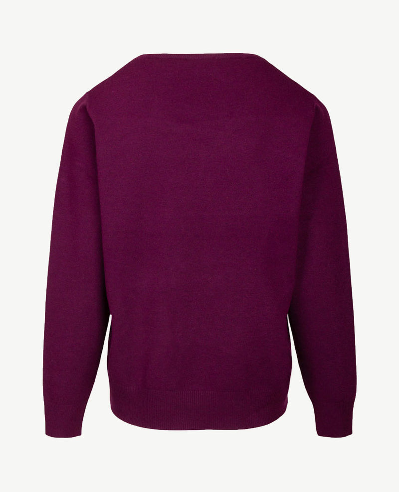 Rabe - Pullover - V-hals - Burgundy
