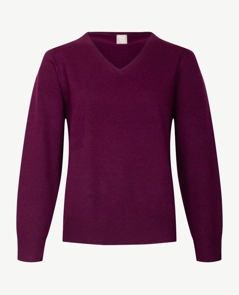 Rabe - Pullover - V-hals - Burgundy