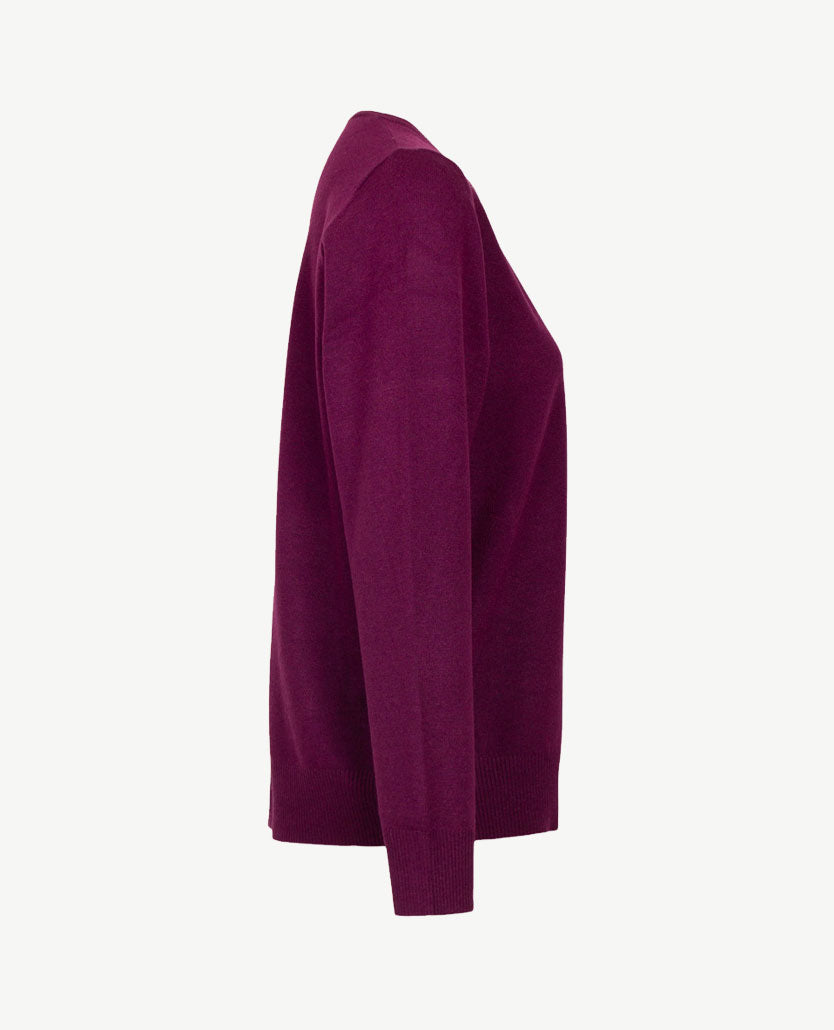 Rabe - Pullover - V-hals - Burgundy