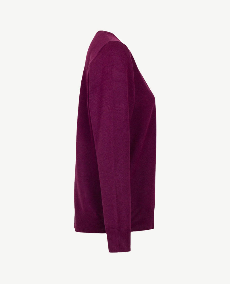 Rabe - Pullover - V-hals - Burgundy