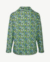 Rabe - Dunne pullover coll - jersey - Dessin turquise, navy, wit en groen