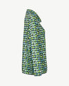 Rabe - Dunne pullover coll - jersey - Dessin turquise, navy, wit en groen