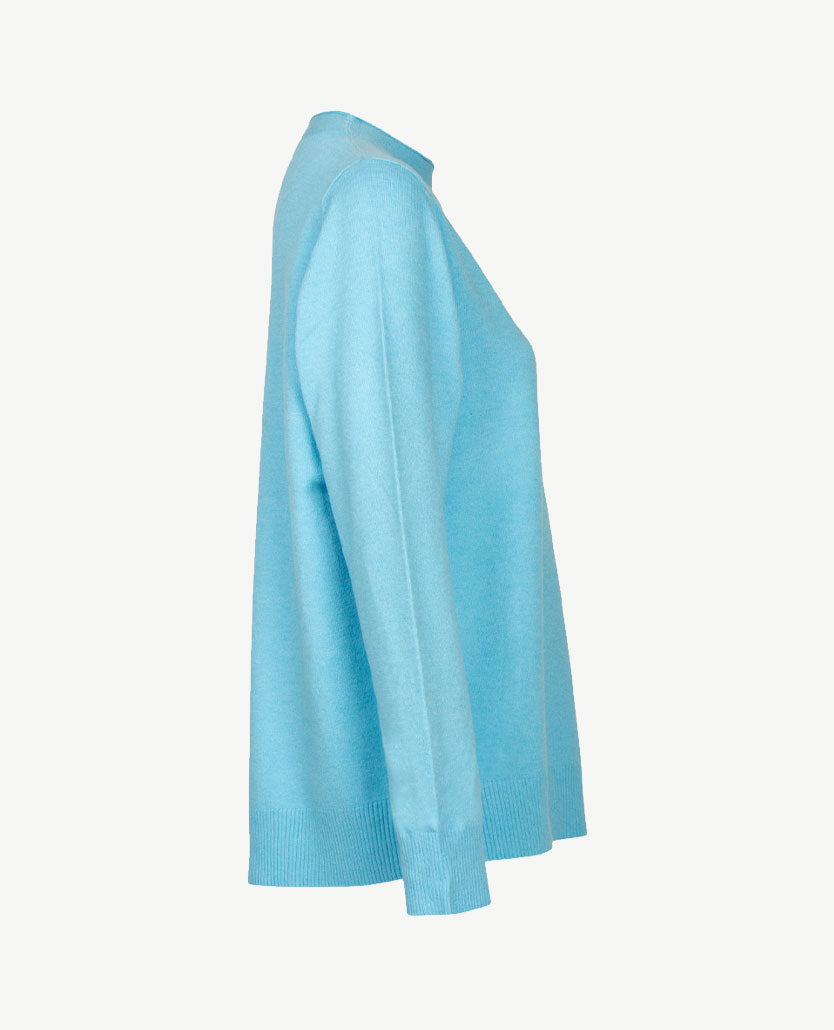 Rabe - Pullover - Ronde hals - Turtle - Turquoise