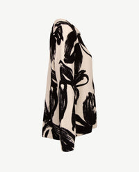 Rabe - Lichte pullover - Ronde hals - Zwart met off-white