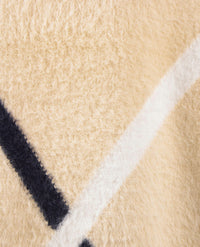 Rabe - Damespullover - Ronde hals - Cream, navy en wit