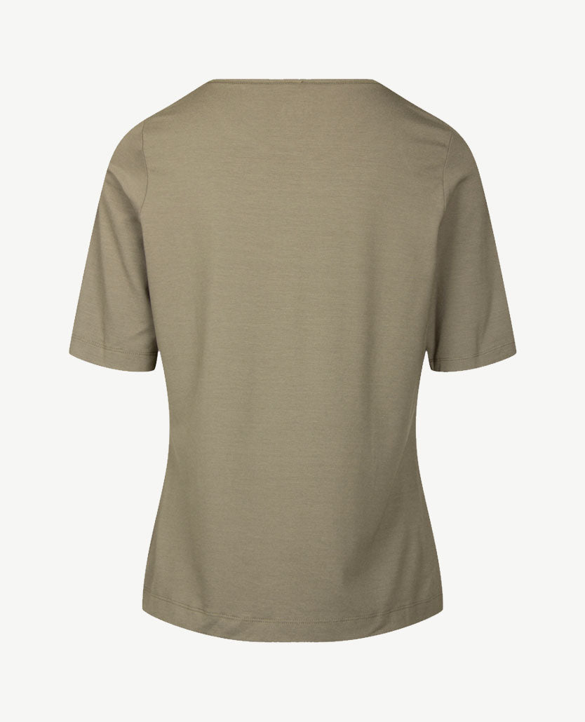 Rabe - Dames top - ronde hals - jersey - Khaki