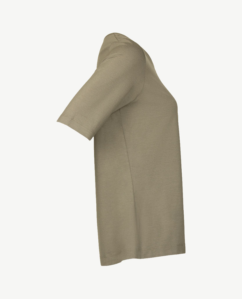 Rabe - Dames top - ronde hals - jersey - Khaki