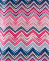 Rabe - Ronde hals - Zigzag met rose blue en wit