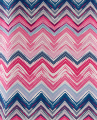 Rabe - Ronde hals - Zigzag met rose blue en wit