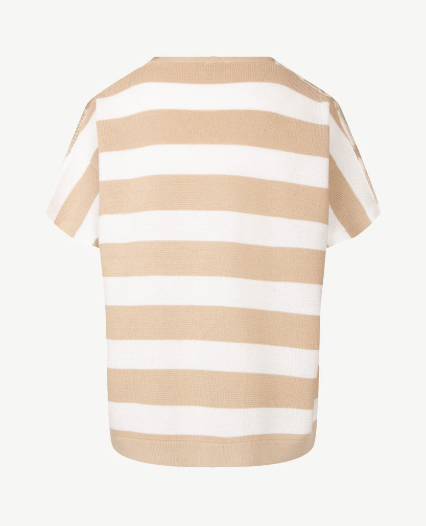 Rabe - Pullover - Beige met wit