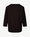 Rabe - Blouson met ronde hals - Satijn - Off-white met zwart, rood en paars
