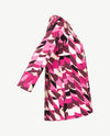 Rabe - Top - ronde hals - jersey - Dessin met rose, burgundy, wit, zwart en beige