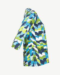 Rabe - Top - ronde hals - jersey - Navy, turqoise, groen en wit