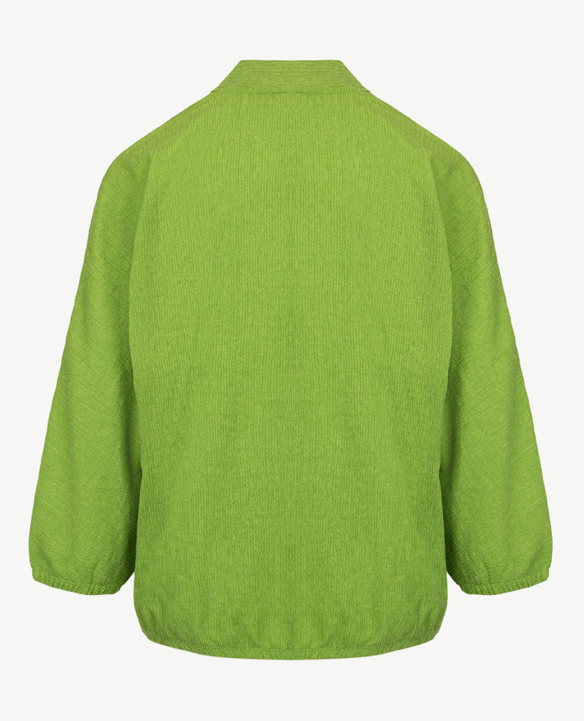 Rabe - Blouson met v-hals - Crêpe - Groen