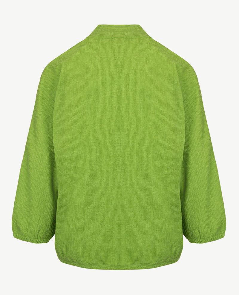 Rabe - Blouson met v-hals - Crêpe - Groen
