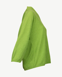 Rabe - Blouson met v-hals - Crêpe - Groen
