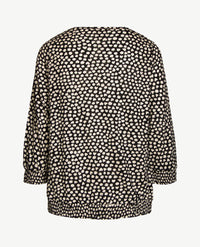 Rabe - Blouson - ronde hals - jersey - Zwart met cream