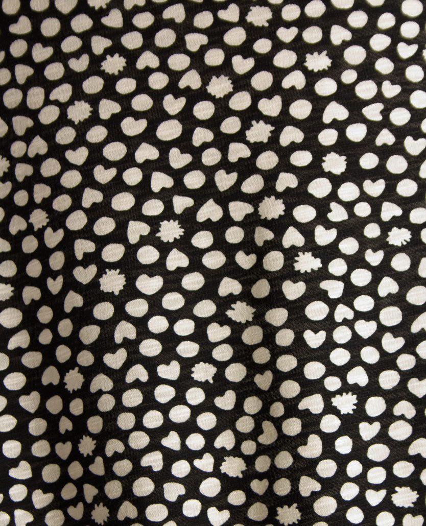 Rabe - Blouson - ronde hals - jersey - Zwart met cream