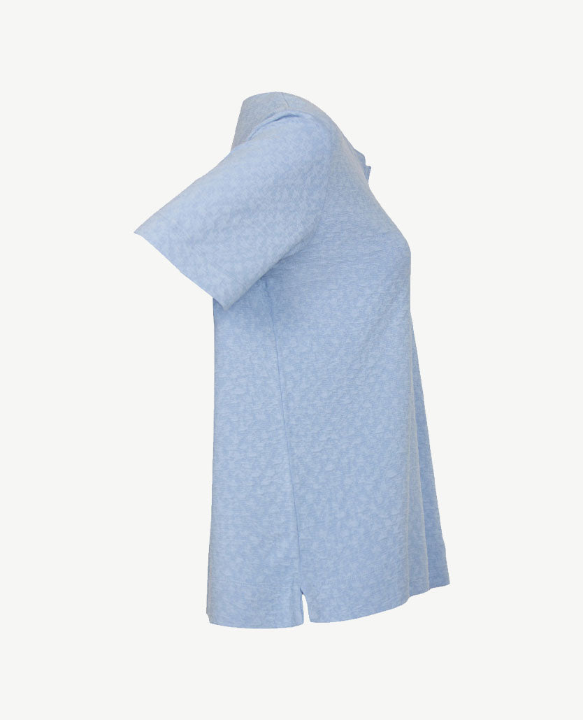 Rabe - Top - Ronde v-hals - jersey - Blue