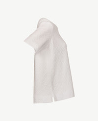 Rabe - Top - Ronde v-hals - jersey met structuurtje - Wit