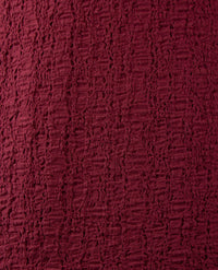 Rabe - Top - ronde hals - wrinkle smock - Merlot