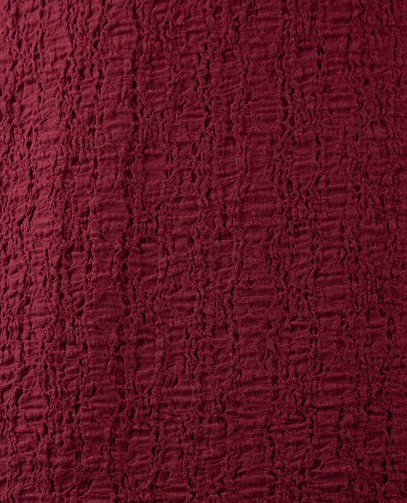 Rabe - Top - ronde hals - wrinkle smock - Merlot