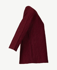 Rabe - Top - ronde hals - wrinkle smock - Merlot