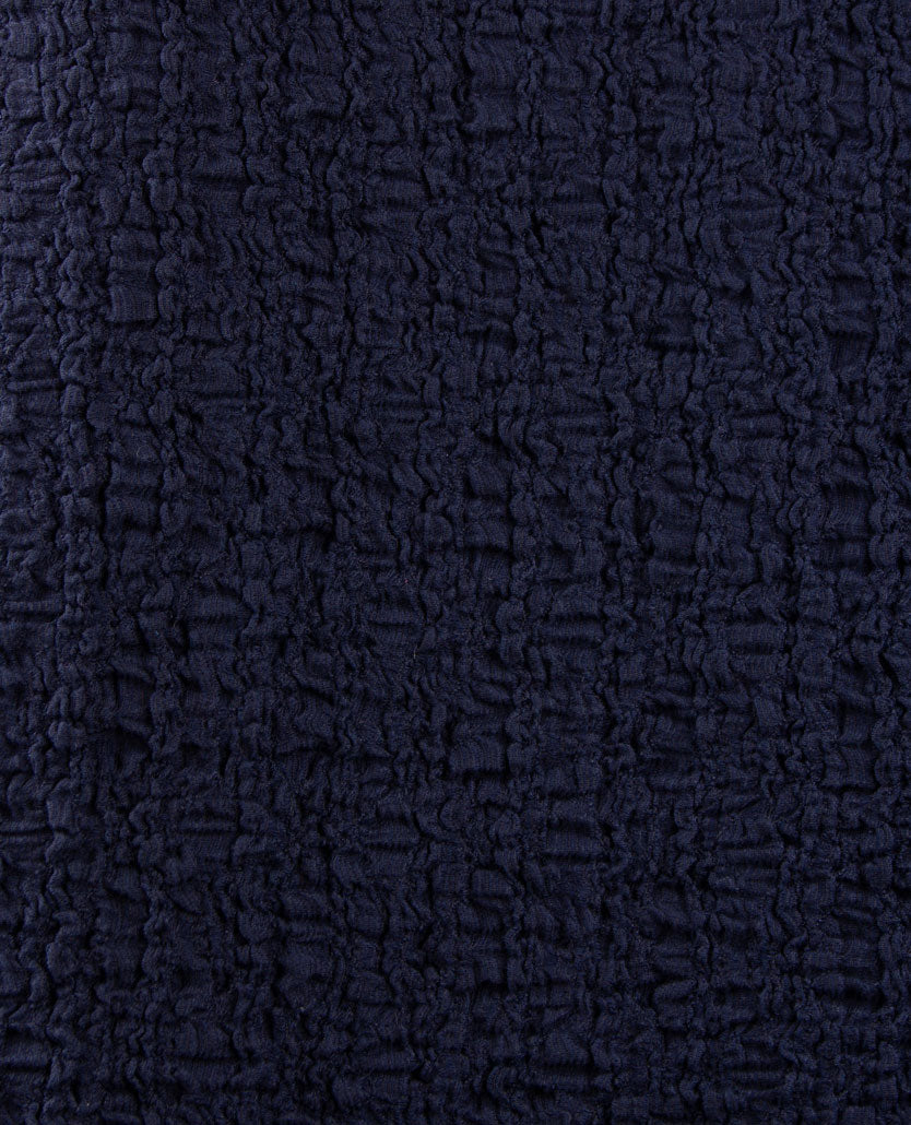 Rabe - Damestop - ronde hals - wrinkle smock - Navy