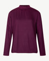 Rabe - Blouson top met coll - Merlot