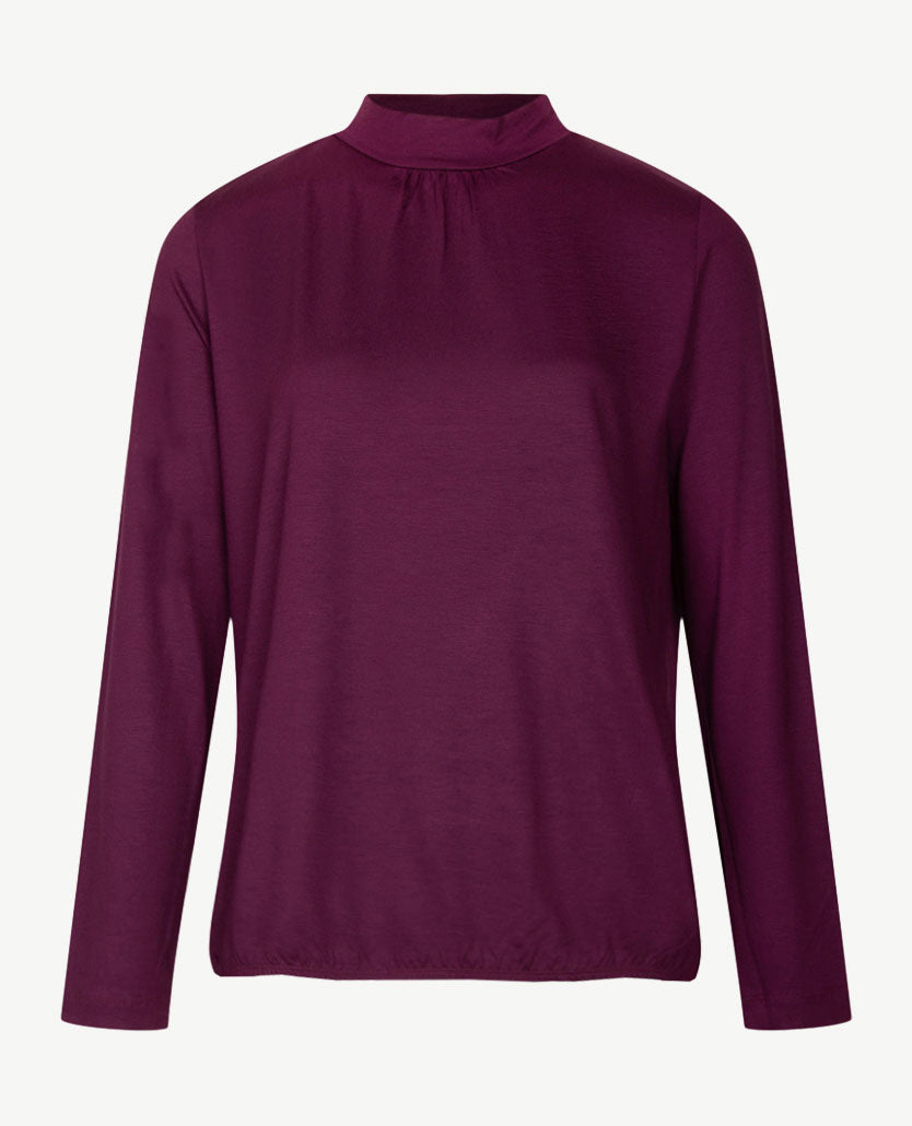 Rabe - Blouson top met coll - Merlot