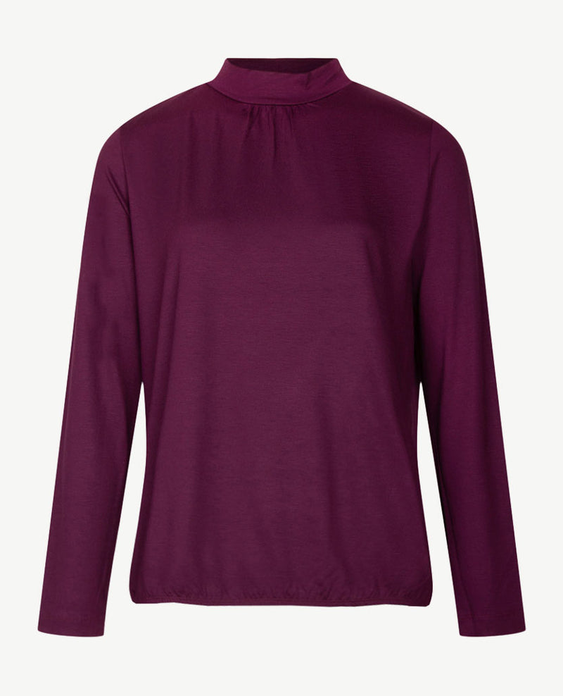 Rabe - Blouson top met coll - Merlot