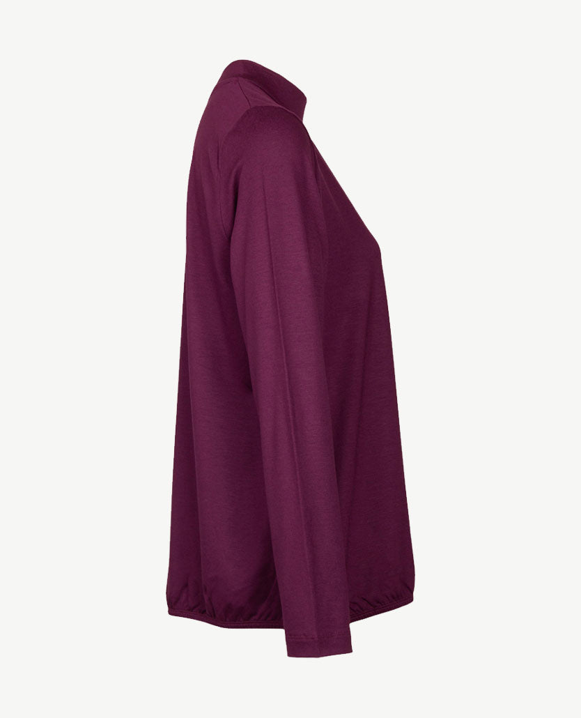 Rabe - Blouson top met coll - Merlot