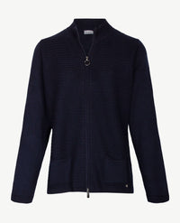 Rabe - Vest met rits en zakken - Navy