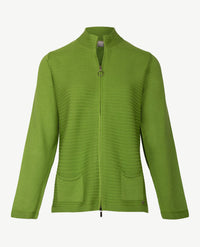 Rabe - Vest met rits - Mosgroen