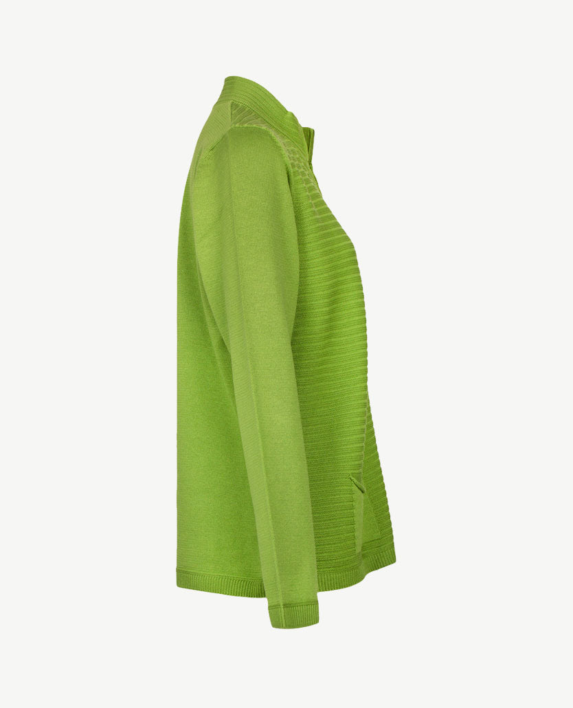 Rabe - Vest met rits - Mosgroen